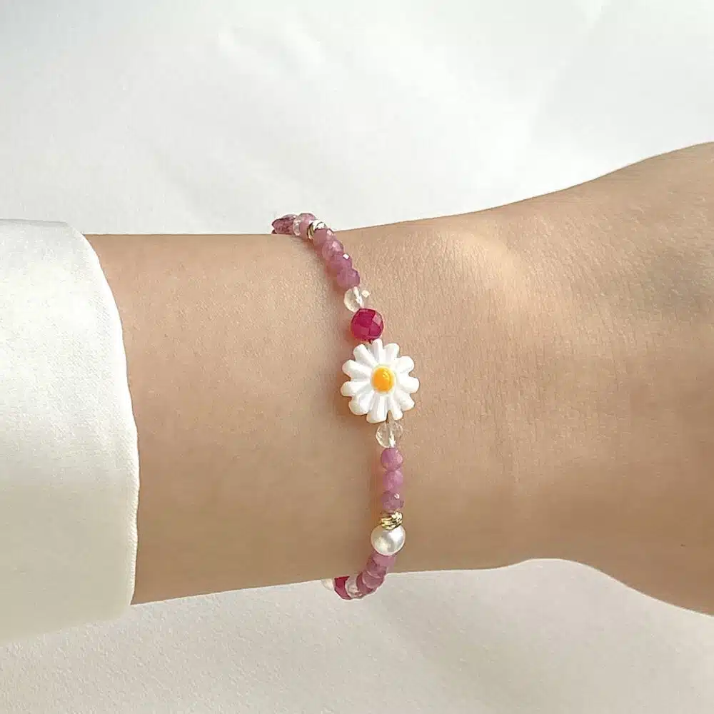 Tourmaline Bloom Charm Bracelet